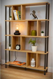 Hanah Home Peka-0045 Roble y Negro